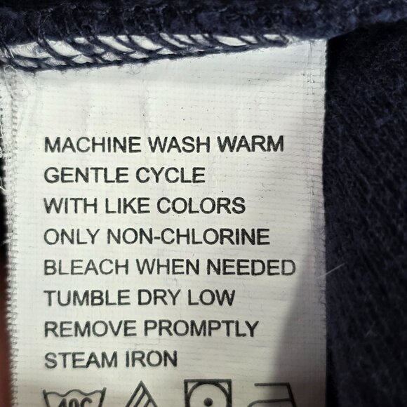 Mens Van Heusen Studio Blue 1/2 Zip Pullover Sweatshirt Cotton Long Sleeve M - Picture 7 of 7